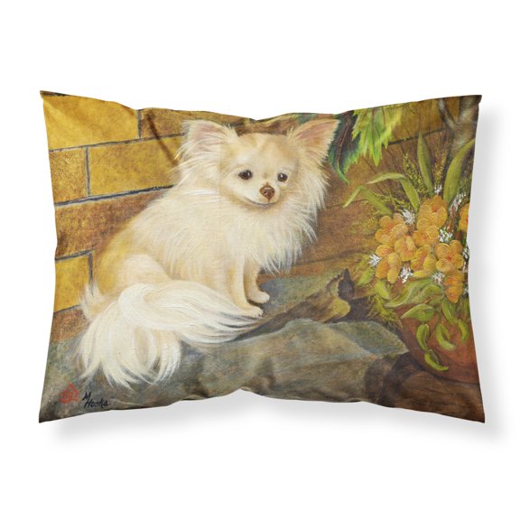Carolines Treasures MH1053PILLOWCASE Chihuahua Just Basking Fabric Standard Pillowcase Standard multicolor