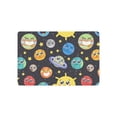 thumbnail image 1 of MKHERT Funny Cartoon Smiley Sun Moon Pluto Planets on Space Doormat Rug Home Decor Floor Mat Bath Mat 23.6x15.7 inch, 1 of 3