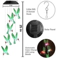 thumbnail image 5 of Carillón De Viento De Colibrí Solar Led, Color Cambiante A Prueba De Agua Seis Campanas De Viento De Colibrí Para Decoración De Jardín Nocturno De Fiesta En El Hogar -colibrí", 5 of 5