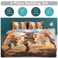 thumbnail image 6 of Vintage Western Cowboy Bedding Sets Twin Duvet Cover 3 Piece Cute Bed Set for Boys Girls Kid, 6 of 6