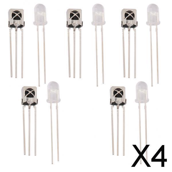 4x5 pares de tubos transmisores de receptor infrarrojo de módulo de control universal 4 piezas