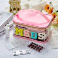 thumbnail image 2 of Bolsa de cosméticos Geetery Chenille Letter Pink Nylon 23x15x12 cm, 2 of 7