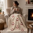 thumbnail image 5 of Sahpxhe Christmas Flannel Throw Blanket with Santa Claus Design,Ultra Soft Reversible Winter Blanket for Couch and Bed,Cozy Christmas Home Decor,59.1x39.4in B-L, 5 of 6