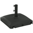 thumbnail image 2 of Outsunny Patio Umbrella Base with Wheels, Water or Sand Filled, Black, 2 of 9