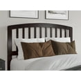 thumbnail image 4 of AFI Quincy Queen Solid Wood Low Profile Platform Bed with Matching Footboard, Walnut, 4 of 11