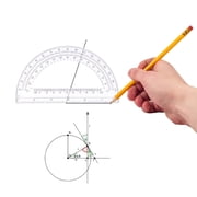 6Inch Protractors 180 Degrees Math Protractors Measuring Tool for Student