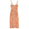 thumbnail image 6 of Tiger Print - Orange Sleeveless Dress dresses for woman dress for women, 6 of 6