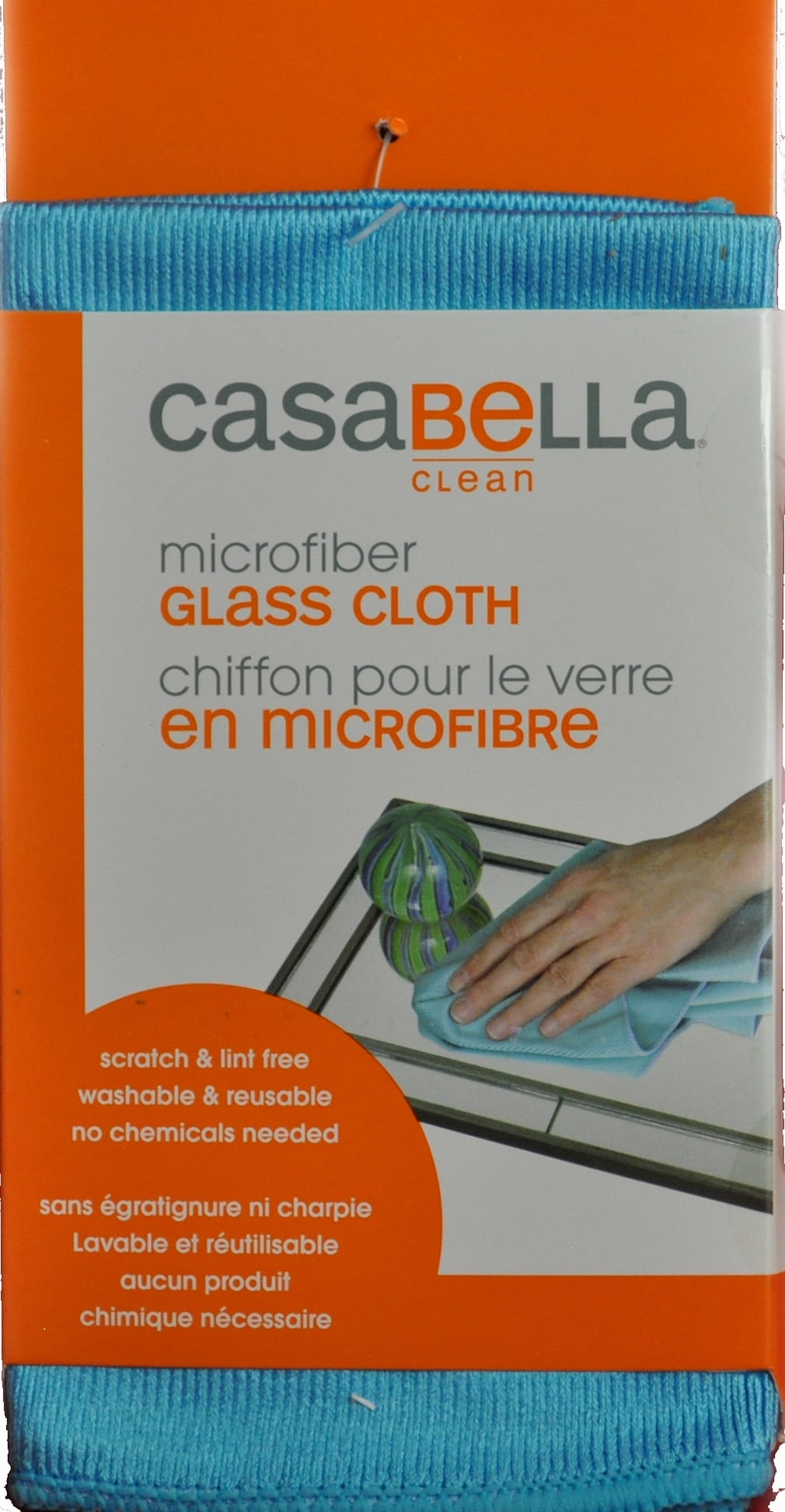 Amazon.com: Casabella 057-11272 Microfiber Glass Cleaning Cloth ...