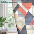 thumbnail image 4 of Yayeee Window Curtains Set of 2 for Living Room Light Filtering 63"x42", Geometric Pattern, 4 of 7