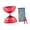 Red, variant on TISHITA Chinese Diabolo Set Fun Portable Sturdy 3 Bearing for Kids Beginners Outdoor Red