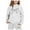 White, variant on Girls Long Sleeve Hooded Pullover and Pants Set Soft Warm Sweatsuit Outfit for Toddler Kids
