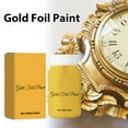 Lizheee Metallic Foil Paint High Sheen Gold Leaf Coating For Home Décor