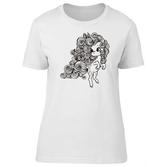 Cute Fairytale Magic Unicorn T-Shirt Women -Image by Shutterstock, Female XX-Large