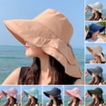 thumbnail image 2 of Women Sun Hat Bucket Hat With Shawl Design Outdoor UV Protection Large Wide Brim Hiking Fishing Mesh Cap, 2 of 8