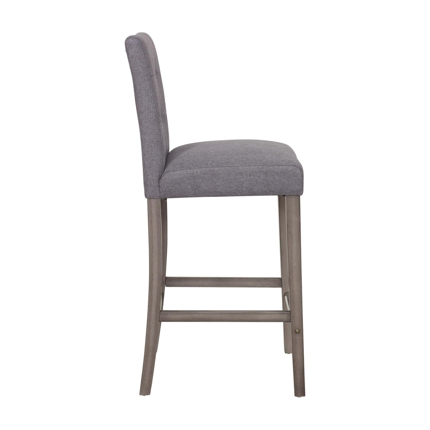 CorLiving Leila Fabric Upholstered Wood Leg Indoor Barstool - Sold Individually