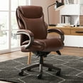 thumbnail image 5 of La-Z-Boy Hyland Executive Office Chair with AIR Lumbar Technology Brown, 5 of 9