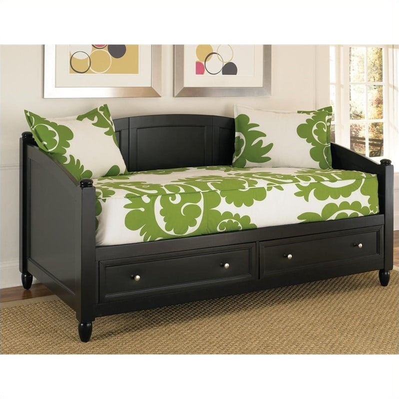 Home Styles Bedford Storage Wood Daybed In Black Walmart Canada
