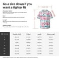 thumbnail image 5 of Kdxio Men'S Hawaiian Shirt For Men Short Sleeve Shirt Pink Striped Flamingo Summer Casual Holiday Beach Button Down T-Shirts, 5 of 5