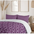 thumbnail image 6 of Ambesonne Retro Duvet Cover Sets, Abstract Trellis Purple Tones, 2-King, Purple Pale Lavender, 6 of 7