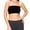 Black, variant on Women's Strapless Bandeau Bra Seamless One Size Non Padded Layering Tube Top