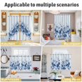 thumbnail image 5 of Blue Blooms Floral Kitchen Curtains Window Panels, Spring Flowers Botanical Blue Ombre Insulated Window Treatment Curtain, Grommet Curtains for Bedroom/Living Room/Bathroom, 2 Piece 42"Wx84"L, 5 of 8