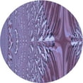 thumbnail image 1 of Ahgly Company Indoor Round Patterned Purple Mimosa Purple Area Rugs, 6' Round, 1 of 6