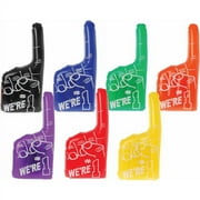Inflatable #1 Hands (pack Of 12)-yellow