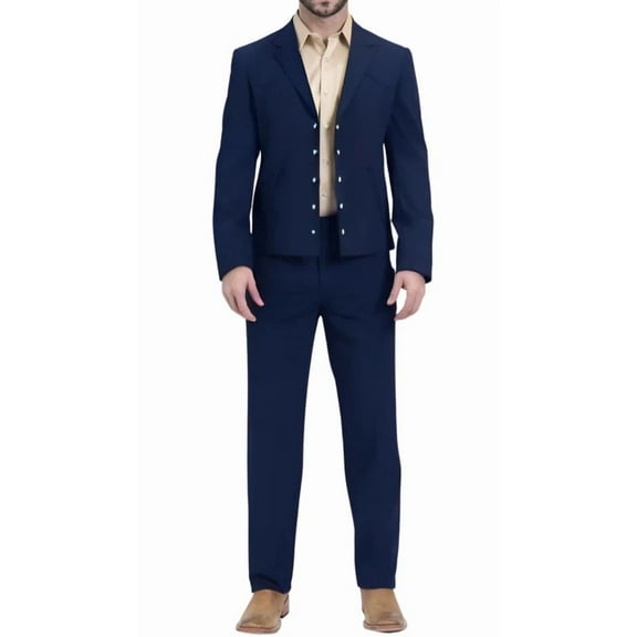 Men's Navy Western Suit Set