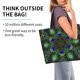 thumbnail image 2 of Balery Peacock Feathers Bolsa Tote Estilo Estético con Cremalleras, Bolsa de Hombro, Bolsa de Compras Grande y Plegable, 2 of 8
