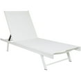 thumbnail image 1 of Noble House Chaise Longue Extérieure en Aluminium et Maille Blanche, 1 of 37