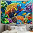 thumbnail image 2 of Orinice Coral Reef Tapestry Wall Hanging Unique Style Graphic Tapestries Home Wall Decor Art for Living Room Bedroom Apartment Farmhouse Dorm 50x40inch, 2 of 6