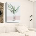 thumbnail image 3 of 48" Pretty Green Foliage Pink Canvas Wall Art, 3 of 3