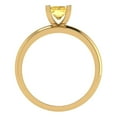 thumbnail image 4 of Clara Pucci 14K Yellow Gold 1ct Citrine Solitaire Ring for Women, 4 of 8
