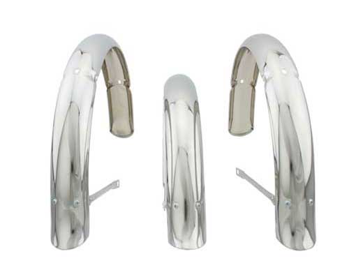 149214 Lowrider 20/" Lowrider Flared Adjustable Fender Set Chrome