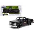 thumbnail image 1 of 1969 Chevrolet C10 Stepside Pickup Truck negro mate "Garage Nuts" "Just Trucks" serie 1/24 modelo de coche a presión por Jada Jada Toys 99397, 1 of 1