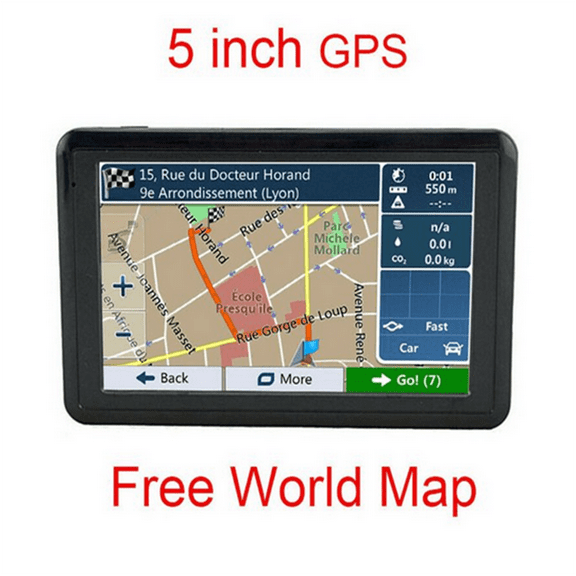 GPS Navigation for Car 5 Inch Car GPS Navigation System 8GB Voice Navigation with Lifetime Maps, Spoken Turn-By-Turn Directions