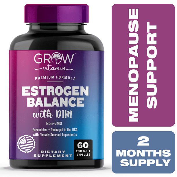 Grow Vitamin Estrogen Balance with DIM Diindolylmethane / Promotes