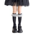 thumbnail image 5 of Long Bowknot High Boot Socks Socks for Girl 3-10 Year Breathable Socks Lace Calf Socks Knee Stockings, 5 of 8