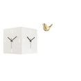 thumbnail image 1 of Reloj de pared de doble cara,Reloj de pared de esquina de doble cara para decoración del hogar,Reloj de esquina de metal con diseño creativo,sin tictac.,Figura de pájaros,Figura de pájaro, 1 of 8