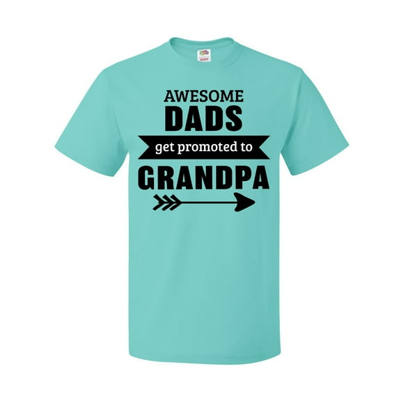 Inktastic Awesome Dads Get Promoted to Grandpa T-Shirt