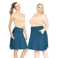 thumbnail image 3 of Stretch Is Comfort Women's A-Line Skirt with Pockets | Rayon/Spandex | Small- 3x, 3 of 6