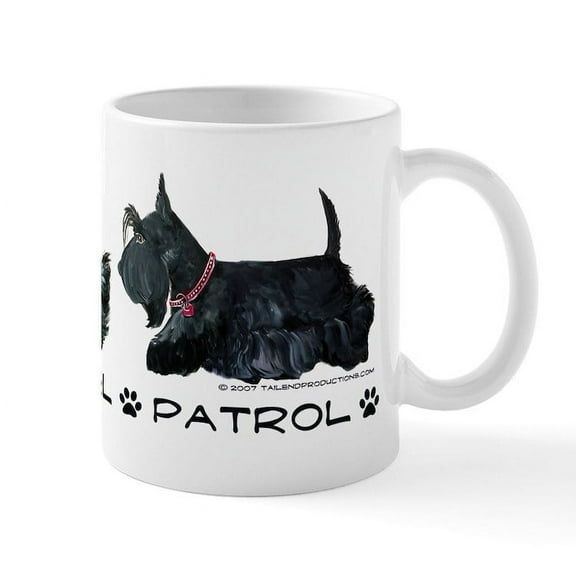 CafePress - Scottie Squirrel Patrol Terri Mug - 11 oz Ceramic Mug - Novelty Coffee Tea Cup