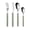 green, variant on Ybomd,4Pcs Stainless Handle Cutlery Set,French Style Flatware with Colorful Handles,Brighten Your Dining Table with This Four Piece Flatware Set That Comes in Cheerful Colored Handles.