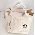thumbnail image 2 of Bolsa de almuerzo informal para estudiantes, tipo bento, bolso de lona bordado, bolso de estudiante, bolso de excursión para mamás, 2 of 5