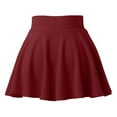 thumbnail image 4 of Akiihool Mini Skirts For Women Women's Ribbed Side Drawstring Ruched Stretchy Mini Pencil Bodycon Short Skirt (RD2,XL), 4 of 5