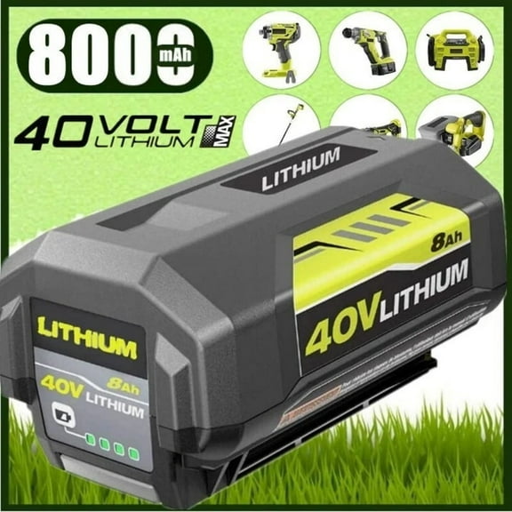 40V 8.0Ah Lithium Battery for Ryobi 40 Volt OP4026 OP40602 OP4050A OP4040 Power Tools