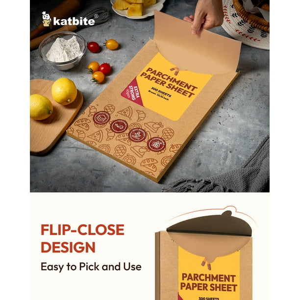 Katbite 300 Sheets 12x16 in Parchment Paper, Heavy Duty Baking