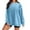 #03 Blue 【Love the fit? Pick your favorite shades.】, variant on Women's Oversized Sweatshirt Pullover Hoodie Long Sleeve Crewneck Side Zipper Detail Solid Color Soft Fleece Casual Loungewear Cozy Streetwear Travel Perfect Fashion Forward Statement Piece Ideal