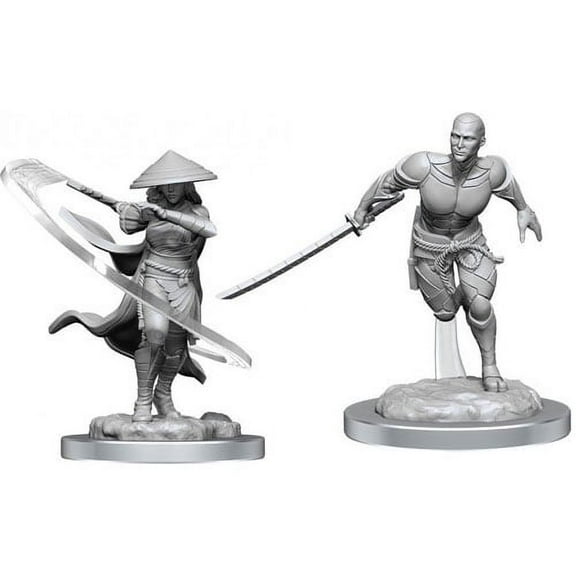 Magic: the Gathering - Unpainted Miniatures - Kaito Shizuki & The Wanderer
