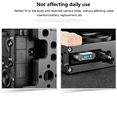 thumbnail image 3 of Ergonomic Camera Cage Wooden Handle Cage Grip Cold Shoe Mount Cage Shell for Sony RX100 VI/VII Cameras, 3 of 8
